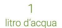 1 litro d acqua