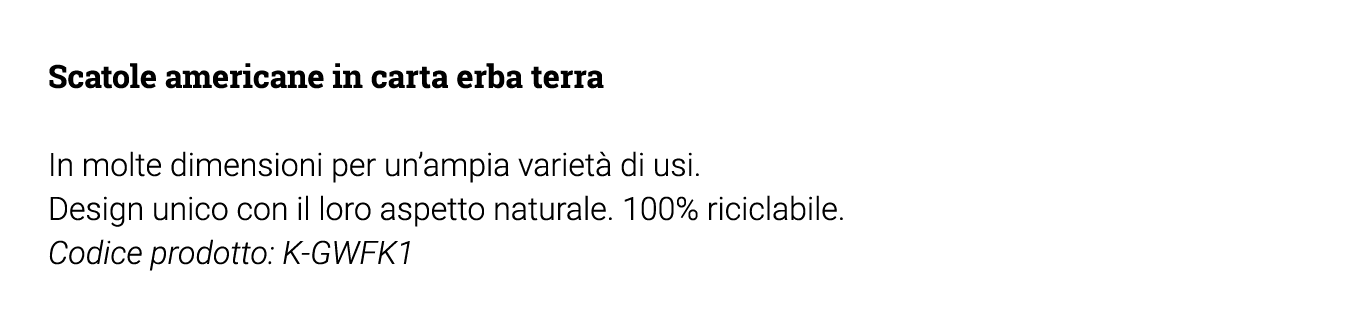 Scatole americane in carta erba terra In molte dimensioni per un ampia varietà di usi  Design unico con il loro aspet   