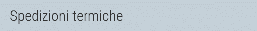 Spedizioni termiche