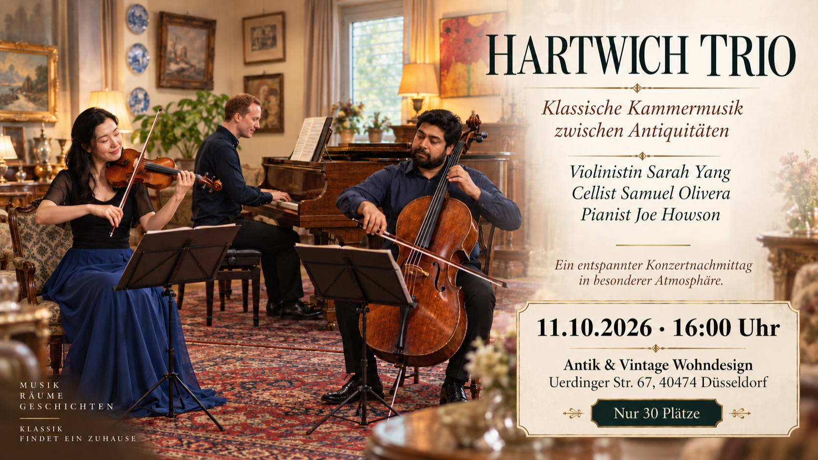 Beethoven & Dvořák zwischen Antiquitäten – Hartwich Trio - Classical Music