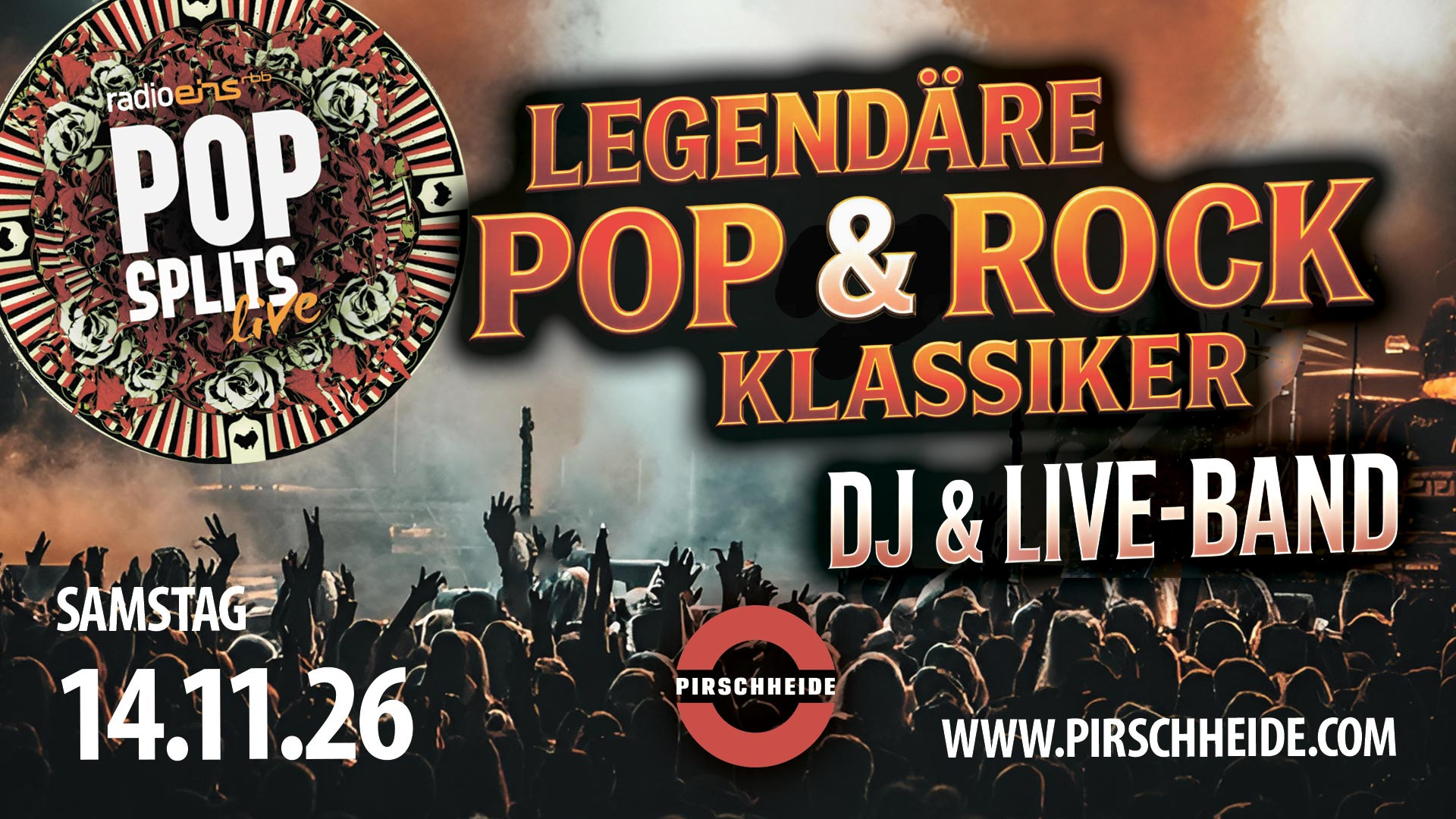 Legendäre Pop- & Rockklassiker – live und voller Energie! DJ AQUA und POPSPLITS live in Concert