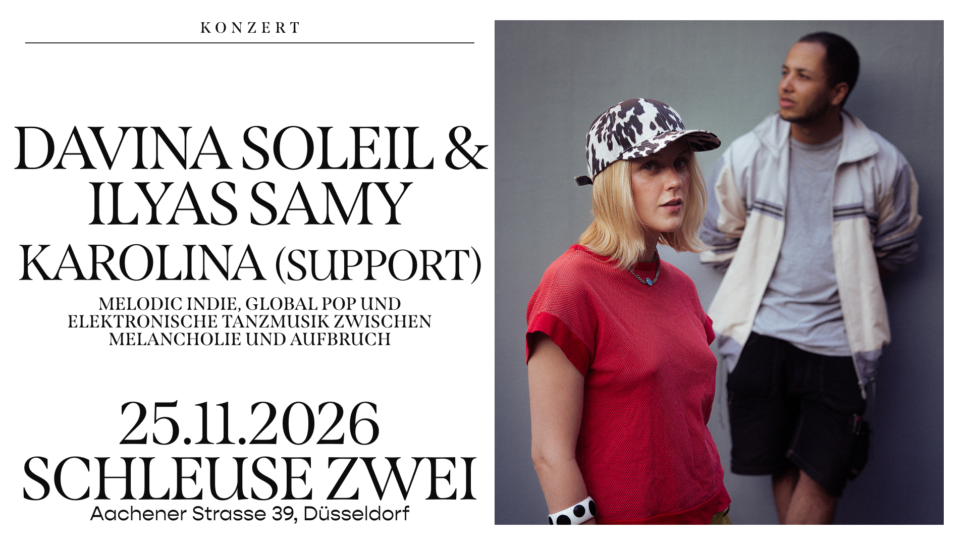 Davina Soleil & Ilyas Samy – live w/ Karolina (Support)