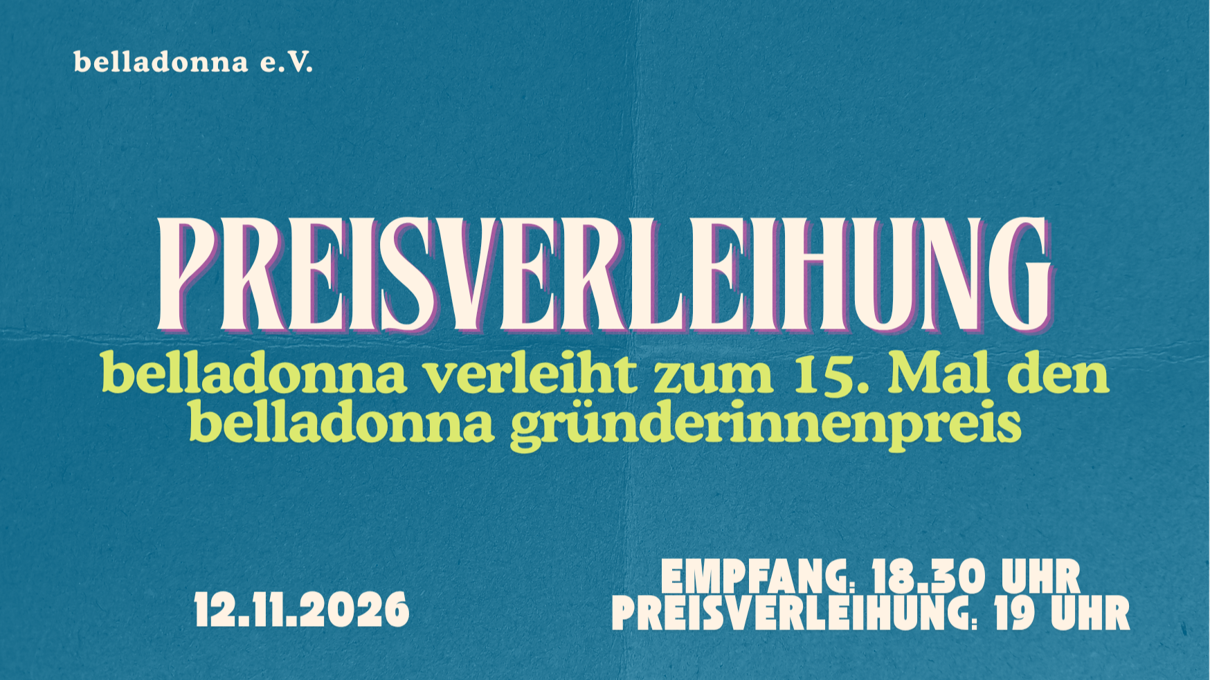 belladonna gründerinnenpreis – Preisverleihung 2026