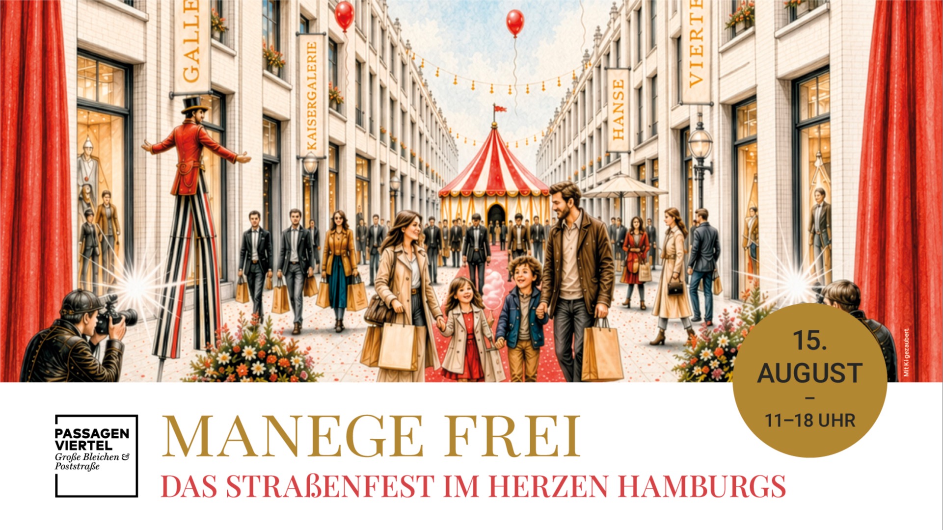 Manege frei im Passagenviertel - das Straßenfest im Herzen Hamburgs