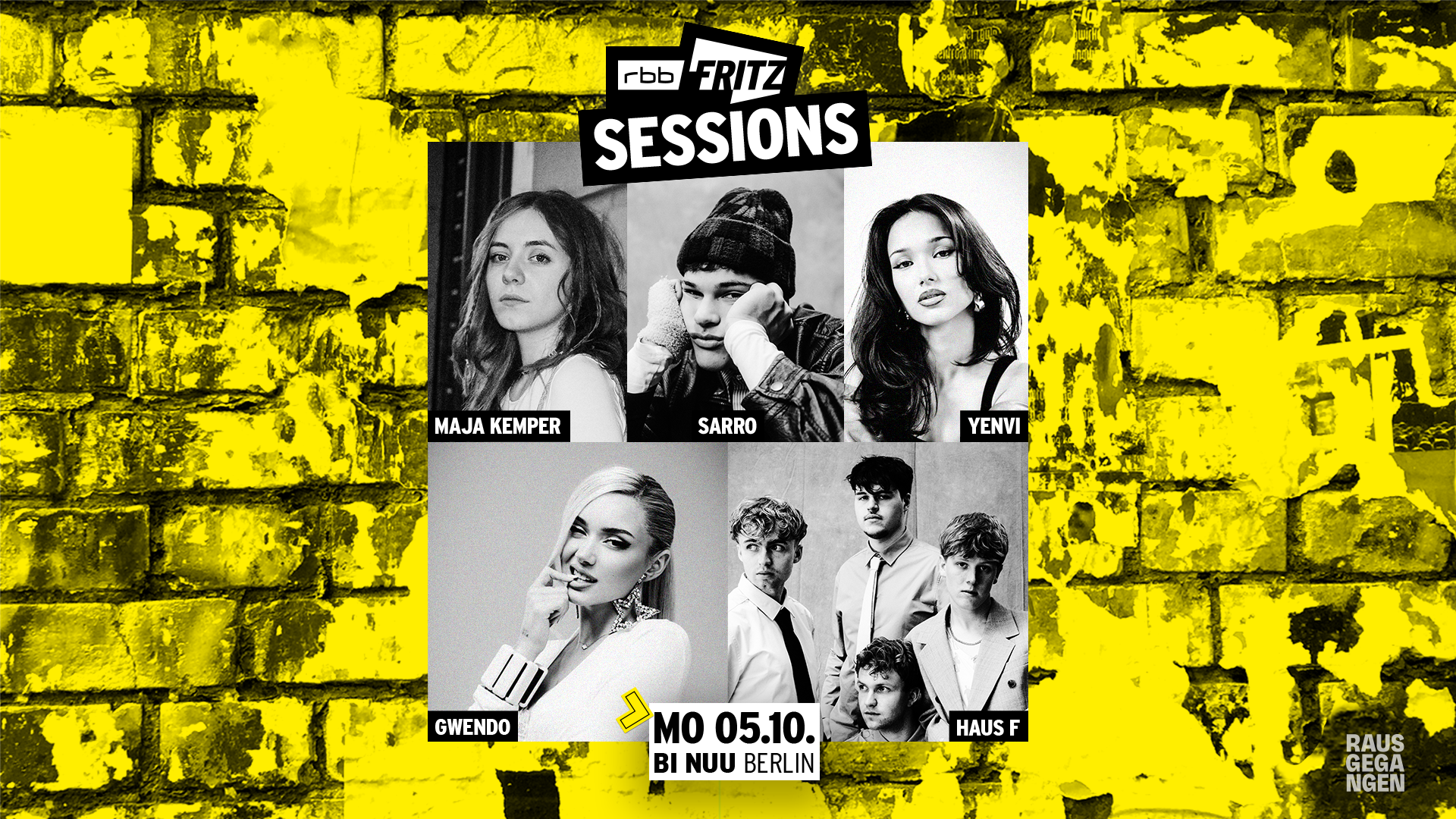FritzSessions, Vol. 28 mit HAUS F, GWENDO, SARRO, MAJA KEMPER & YENVI