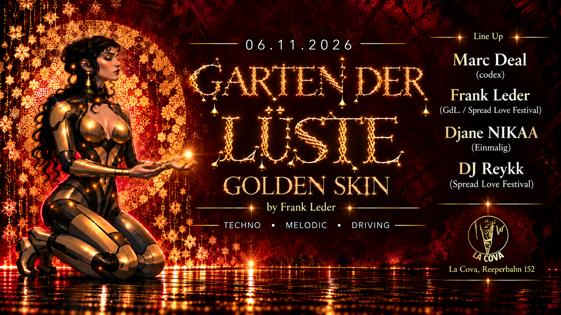 Flyer: Garten der Lüste - Golden Skin -