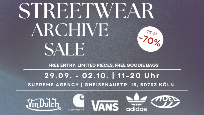 Streetwear Archive Sale
