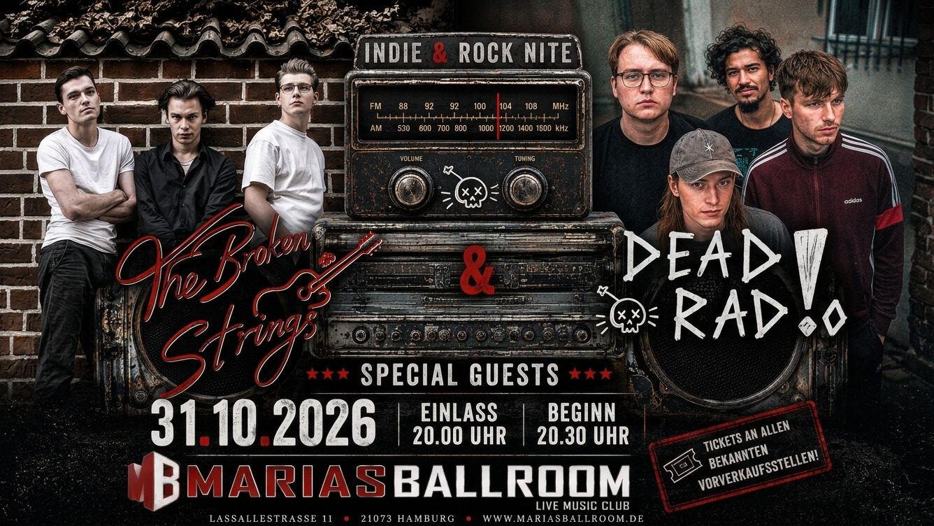 Dead Rad!o & The Broken Strings // Indie Rock Nite // Plus Special Guests