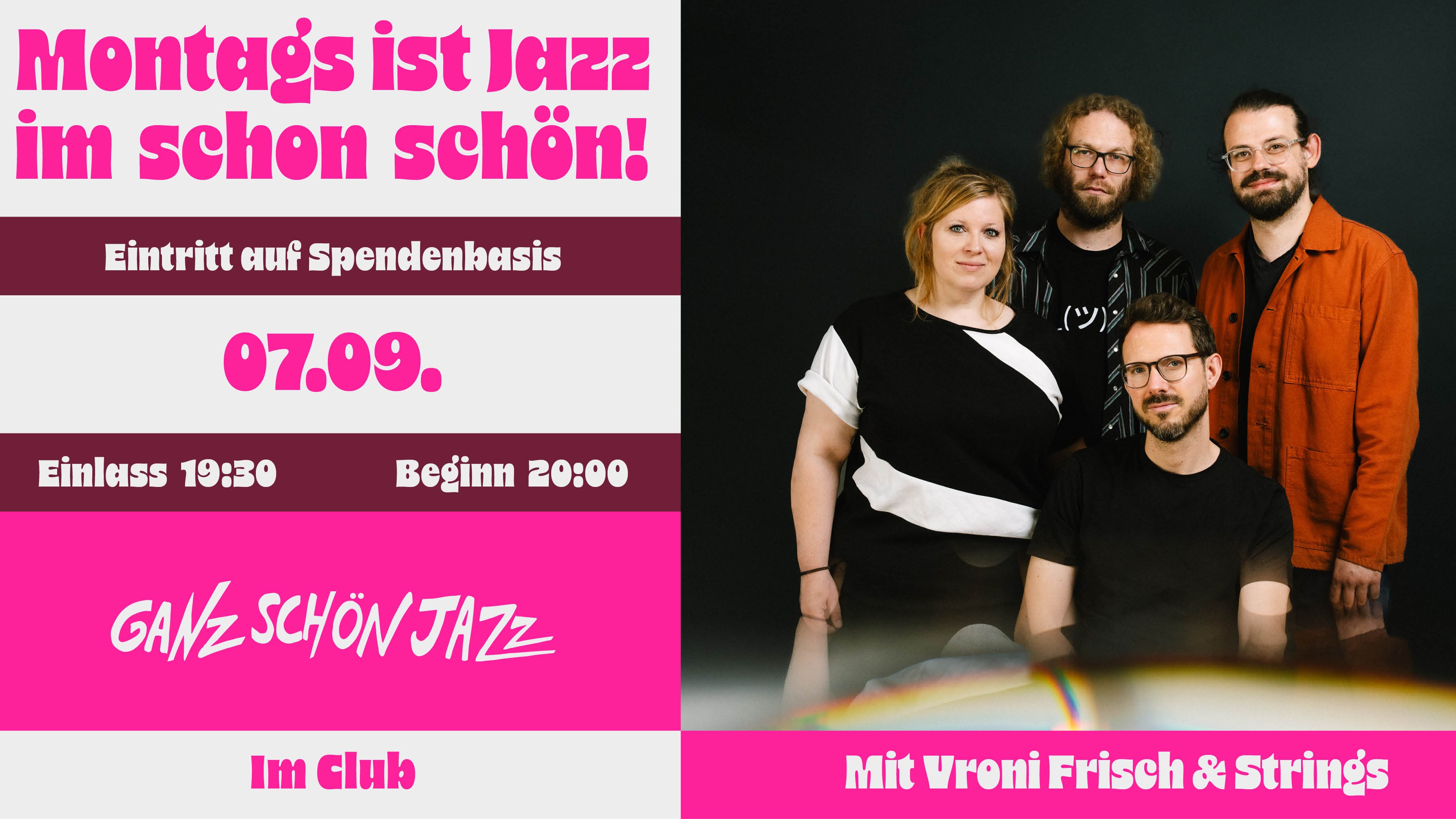 Ganz schön Jazz mit Vroni Frisch & Strings