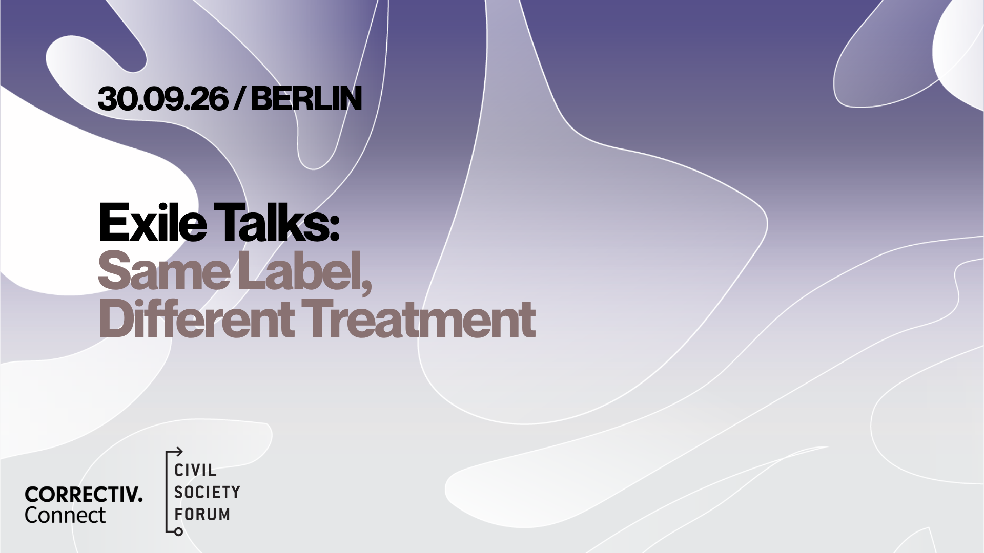 CORRECTIV Exile Talks: "Same Label, Different Treatment"