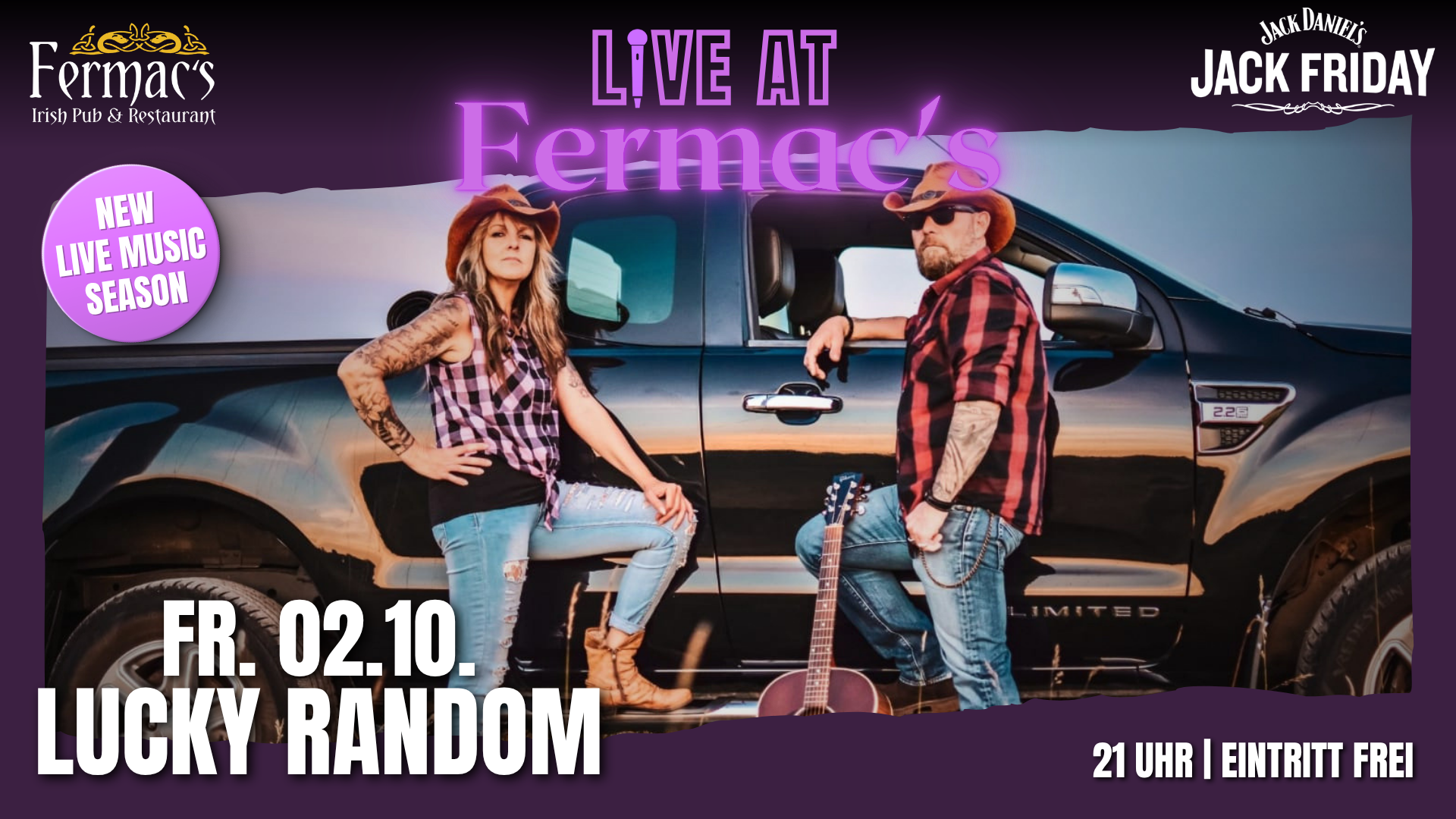 Live at Fermac's: LUCKY RANDOM [Jack Friday presented by Jack Daniels] - NEW SEASON