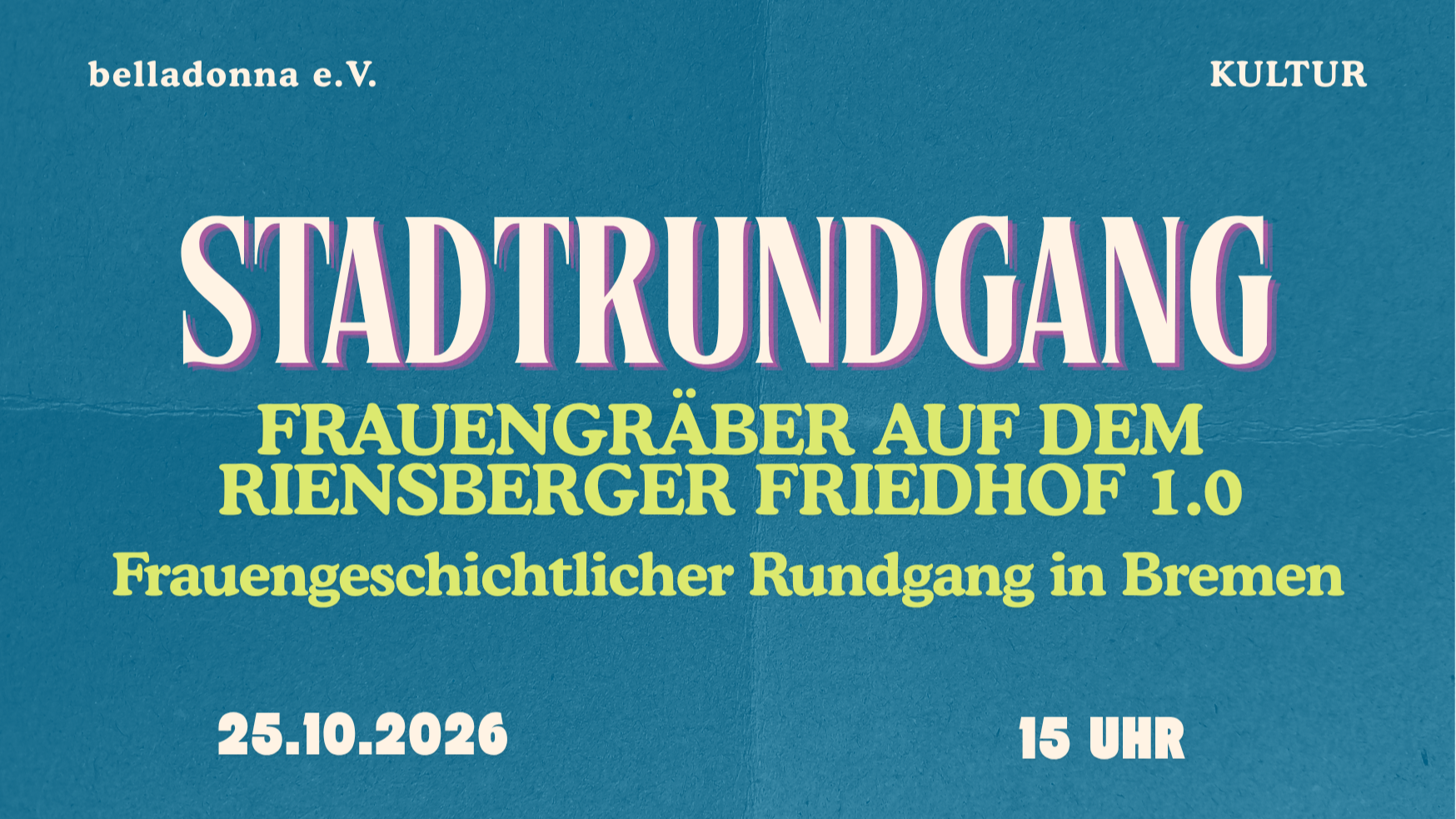 Stadtrundgang: Frauengräber auf dem Riensberger Friedhof 1.0