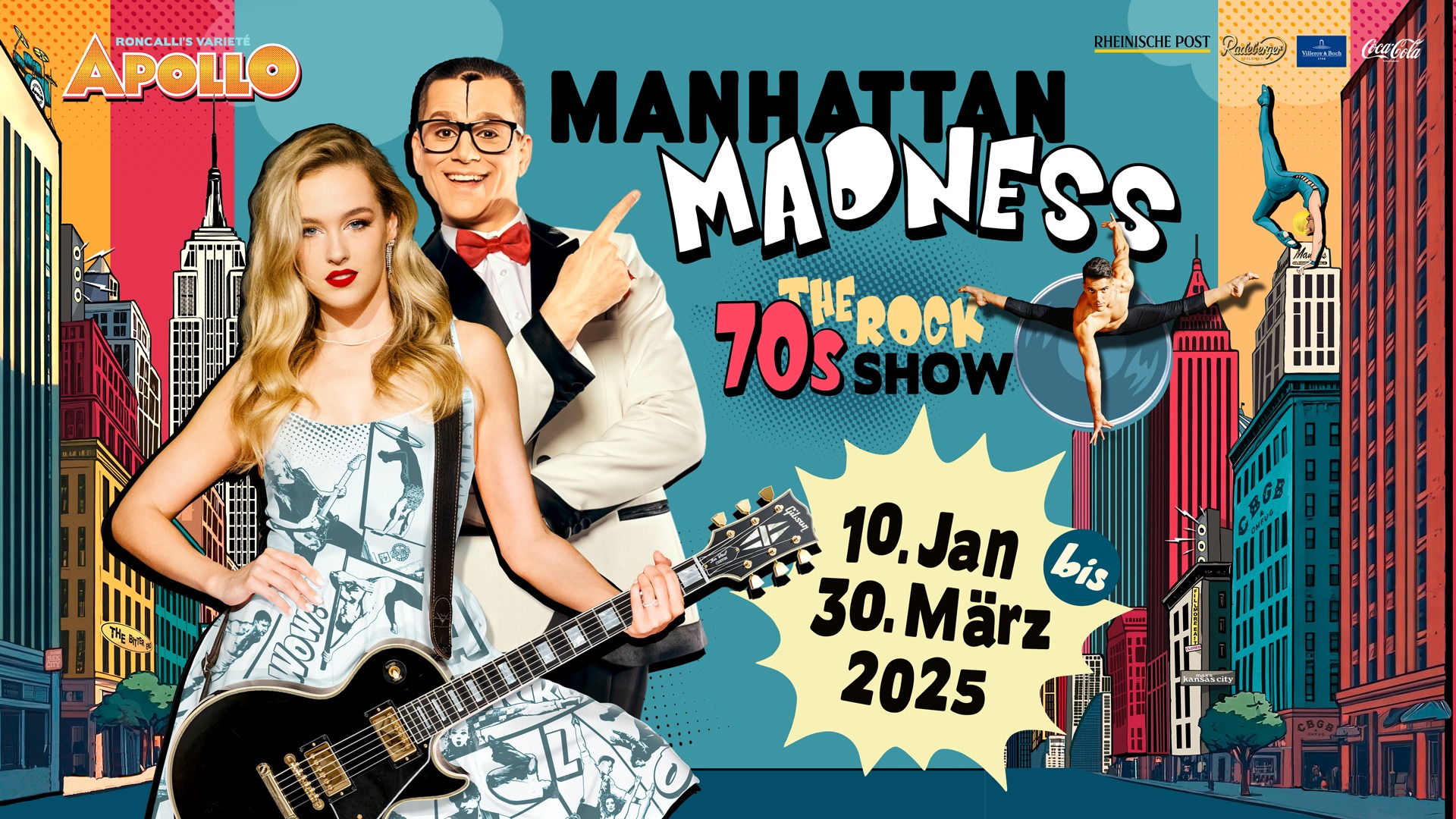 Manhattan Madness - The 70s Rock-Show on 01.02.2025 in Düsseldorf -  Rausgegangen - Rausgegangen Düsseldorf