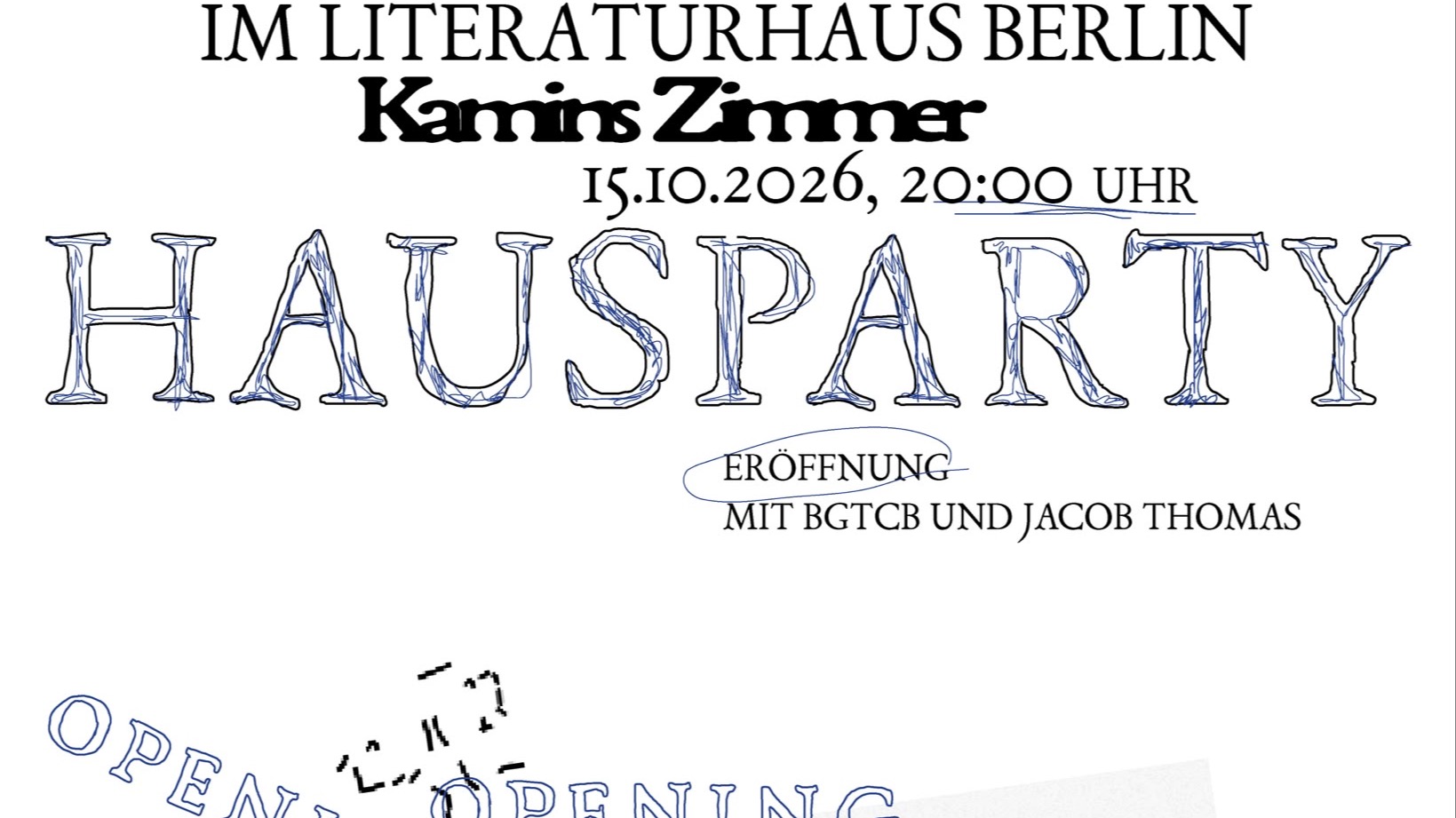Eröffnung: Hausparty