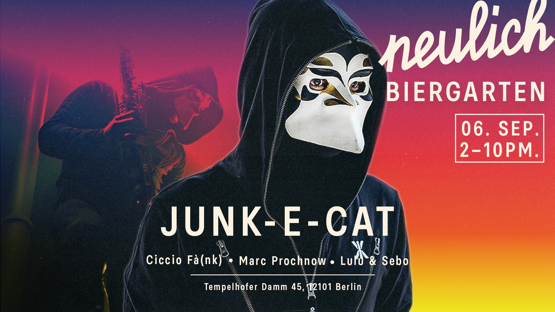 Junk-e-Cat im Neulich Biergarten