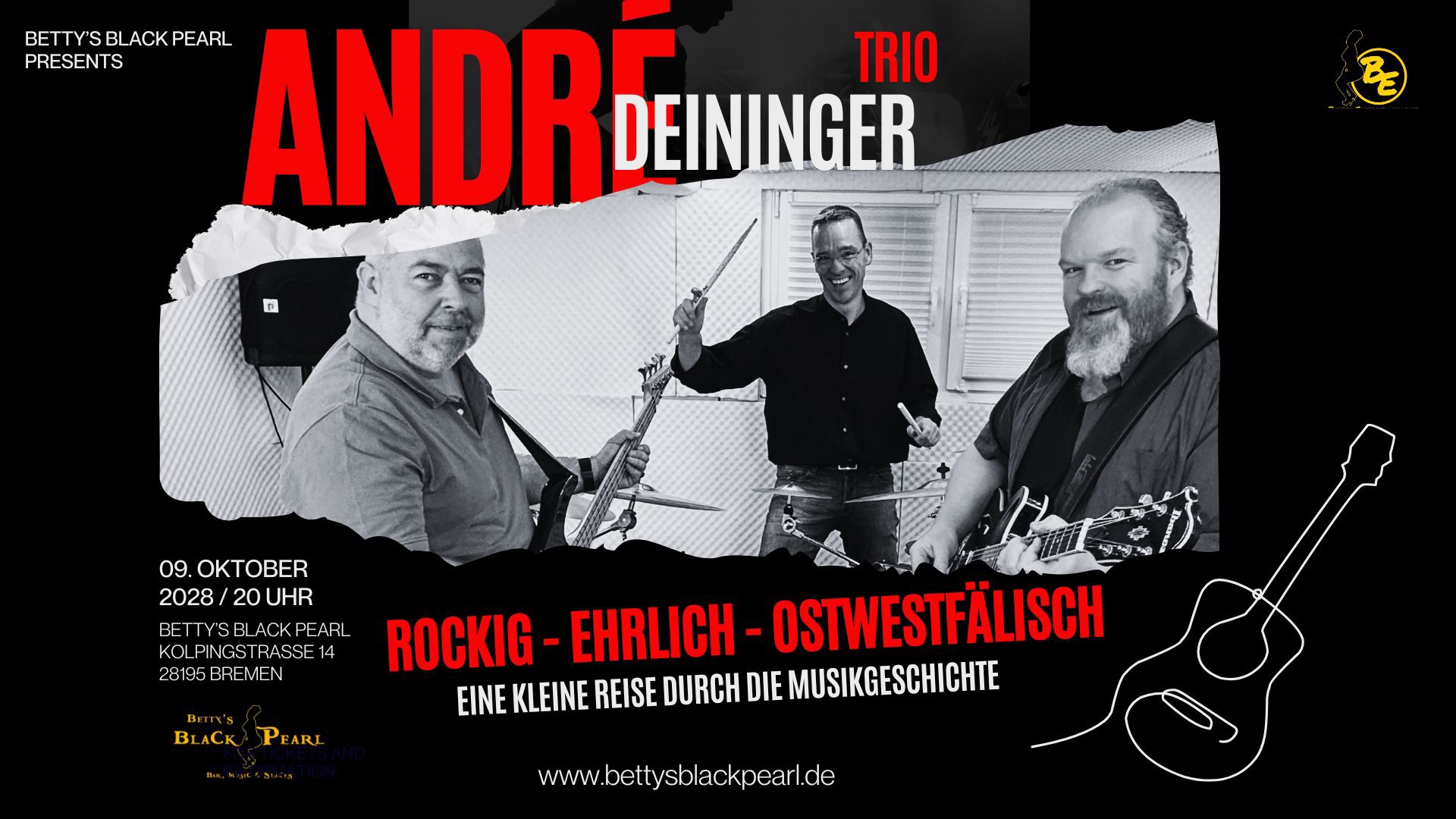 ANDRÉ DEININGER TRIO - Rockig - Ehrlich - Ostwestfälisch