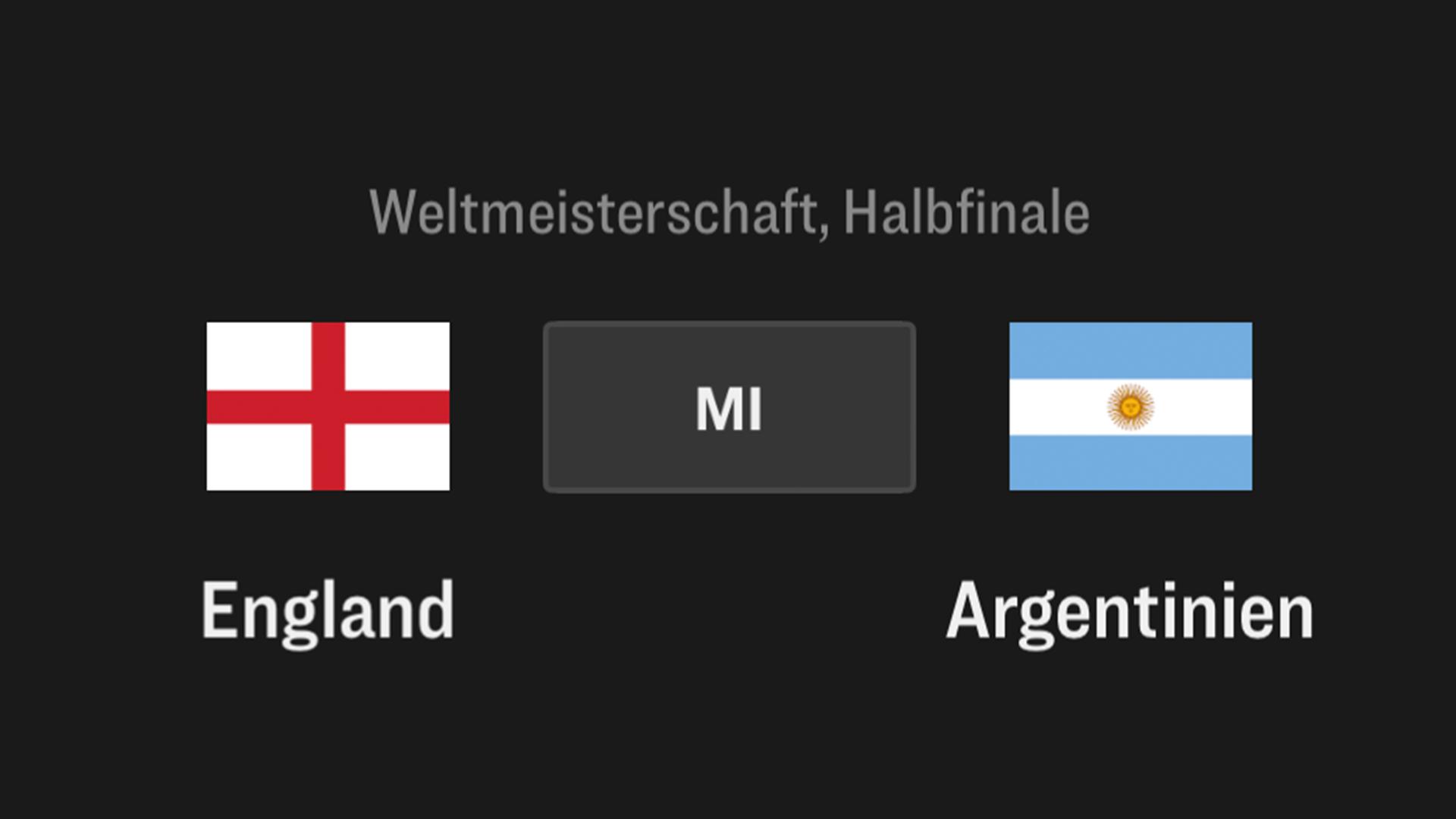 England - Argentinien, Halbfinale, WM 2026