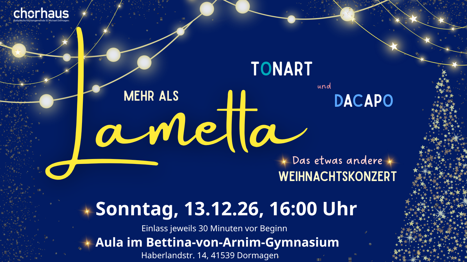 Mehr als Lametta - das etwas andere Weihnachtskonzert