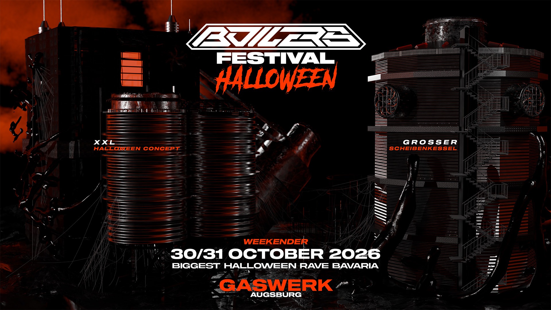 BOILERS HALLOWEEN FESTIVAL w/ DGB, Tief und Ton, DJ ACHIM FEUERVOGEL, WILDERÍCH