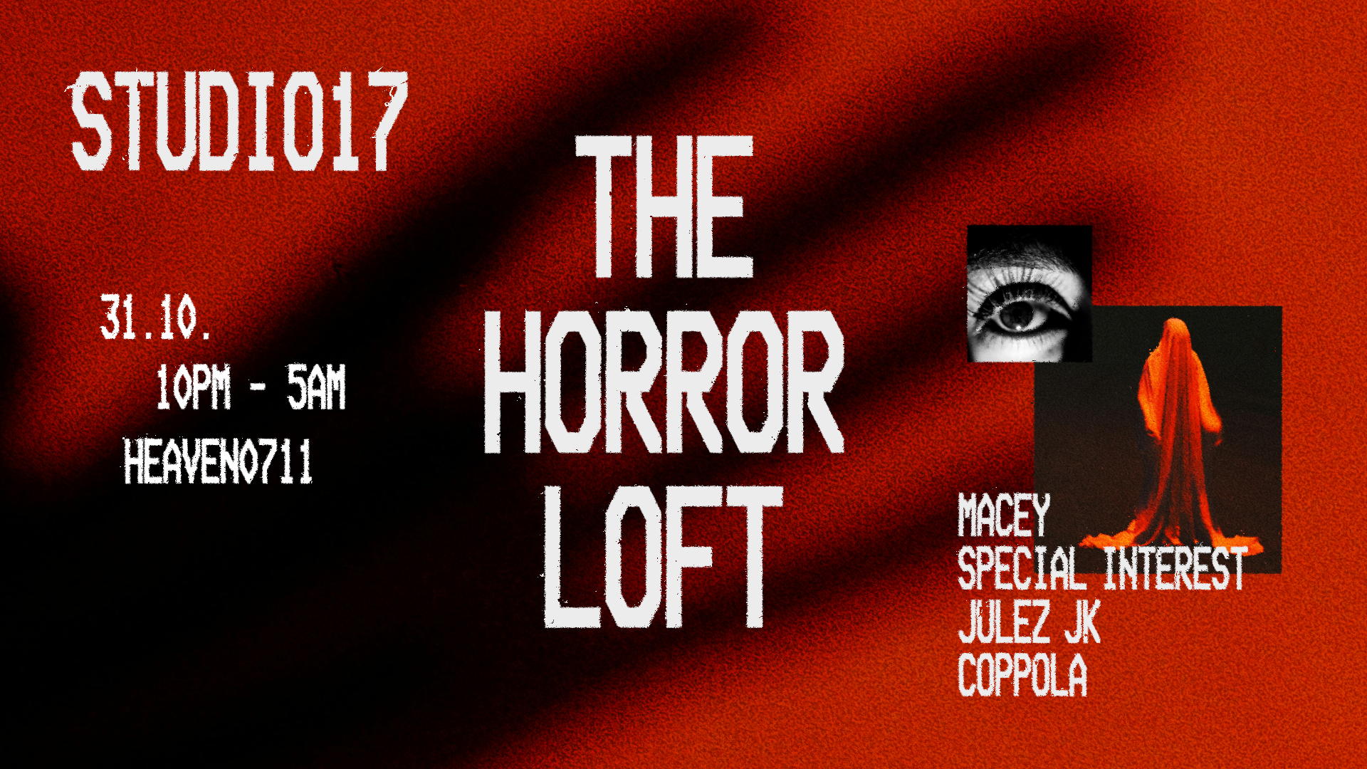 Flyer: STUDIO 17 pres. THE HORROR LOFT