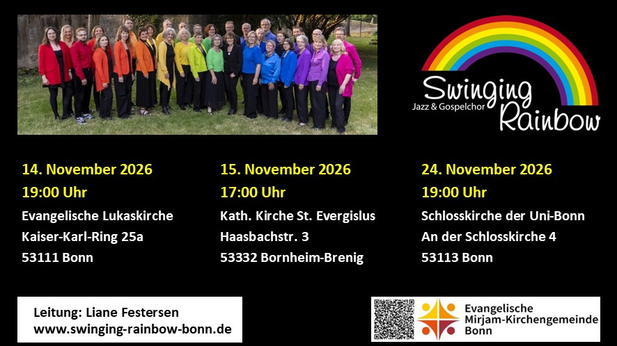 FREEDOM - Konzert des Jazz- u. Gospelchores Swinging Rainbow e.V.