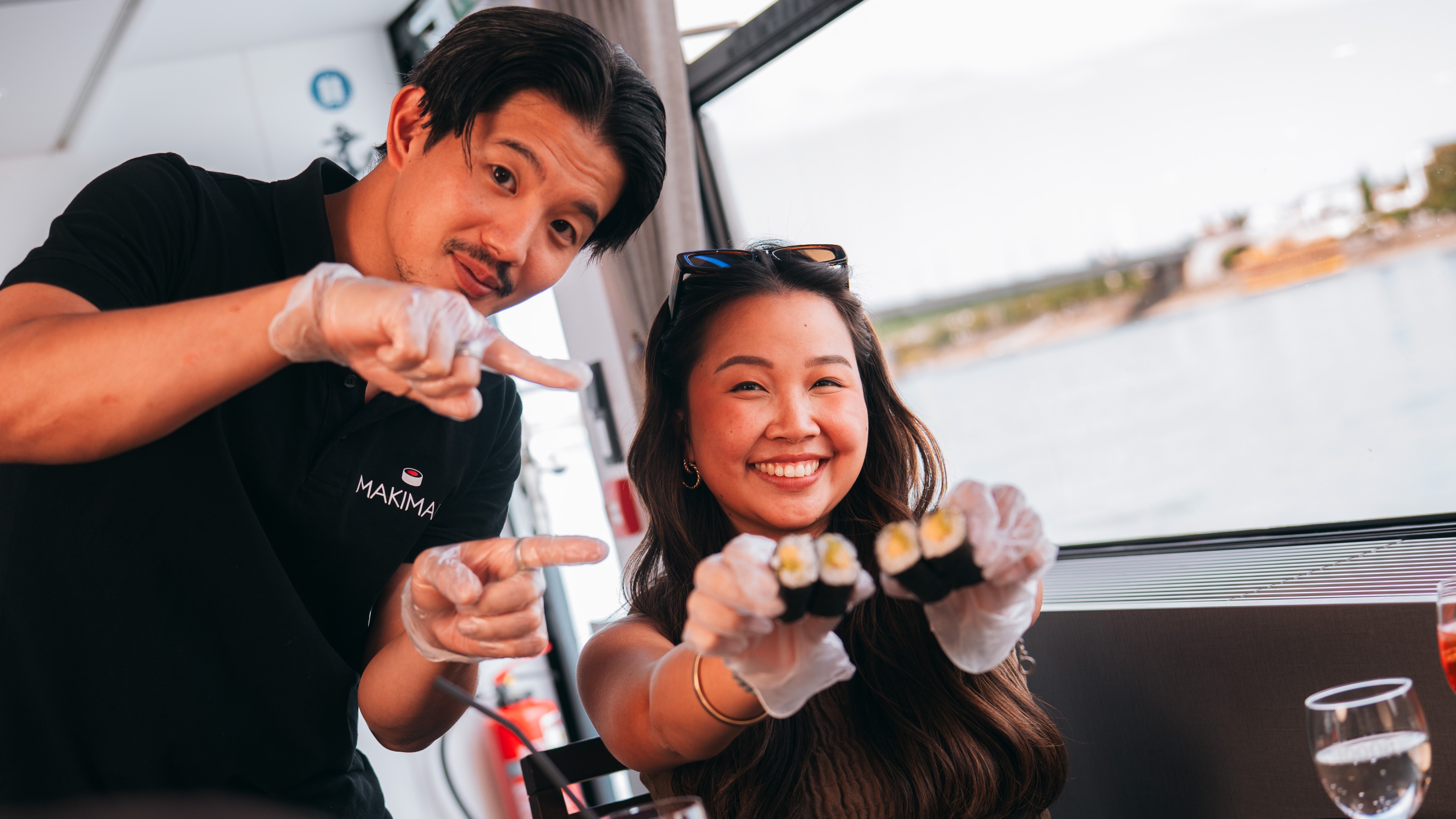 Sushi Kurs auf dem Rhein by Makiman