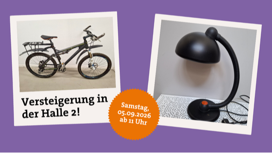 Zum Ferienendspurt: Versteigerung in der Halle 2