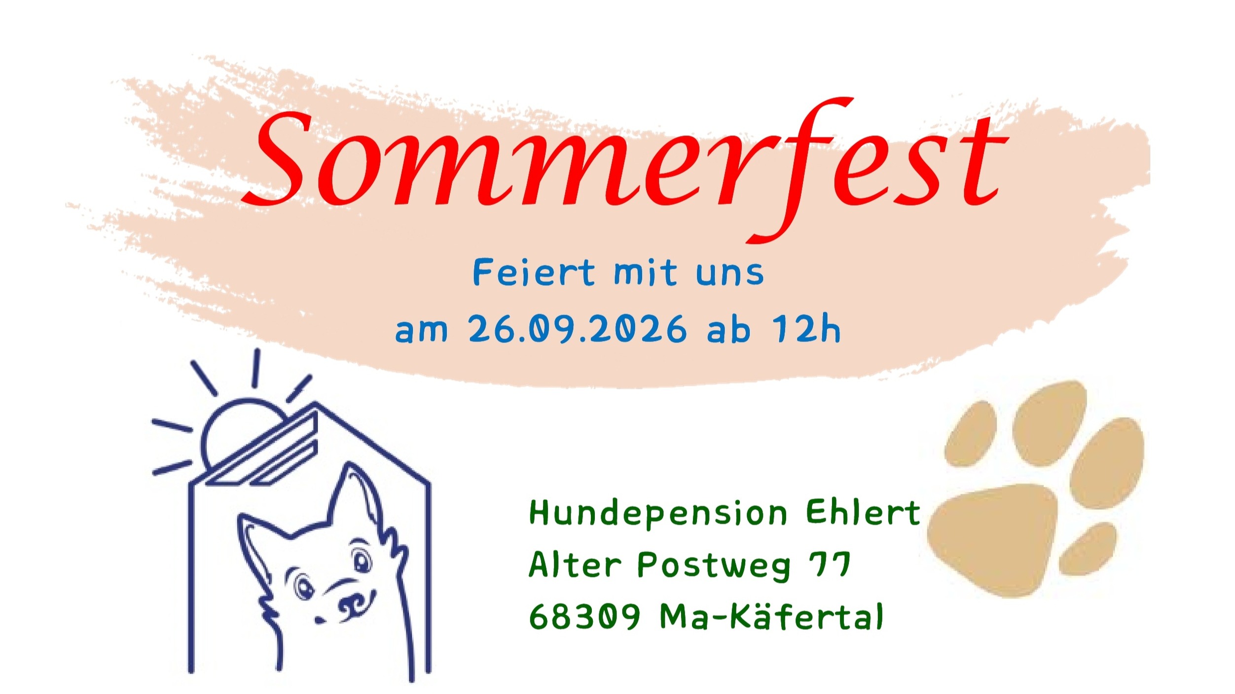 Sommerfest in der Hundepension Ehlert in MA-Käfertal am 26.09.26