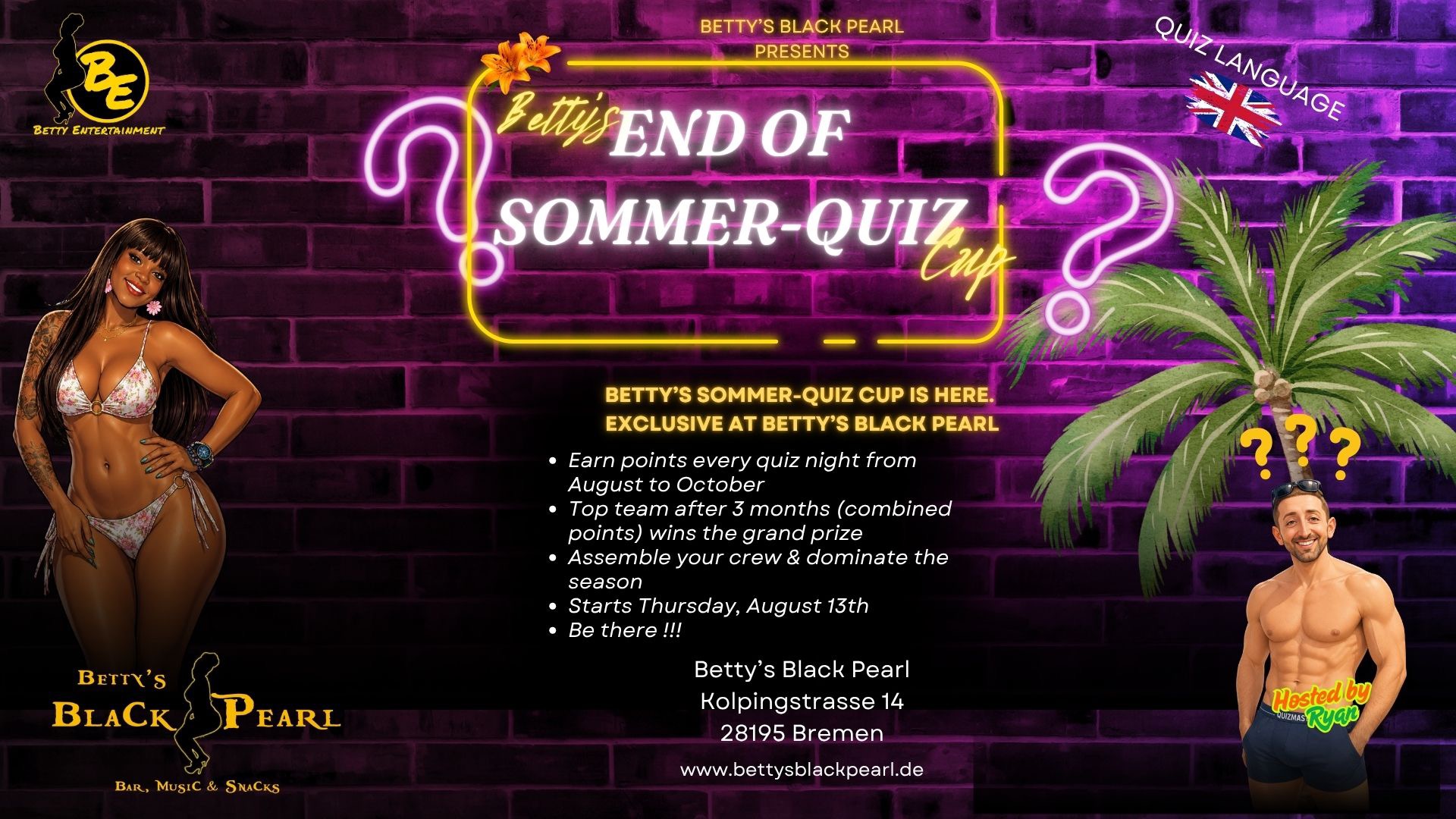 Betty's Quiz Night - End of Sommer Quiz Cup