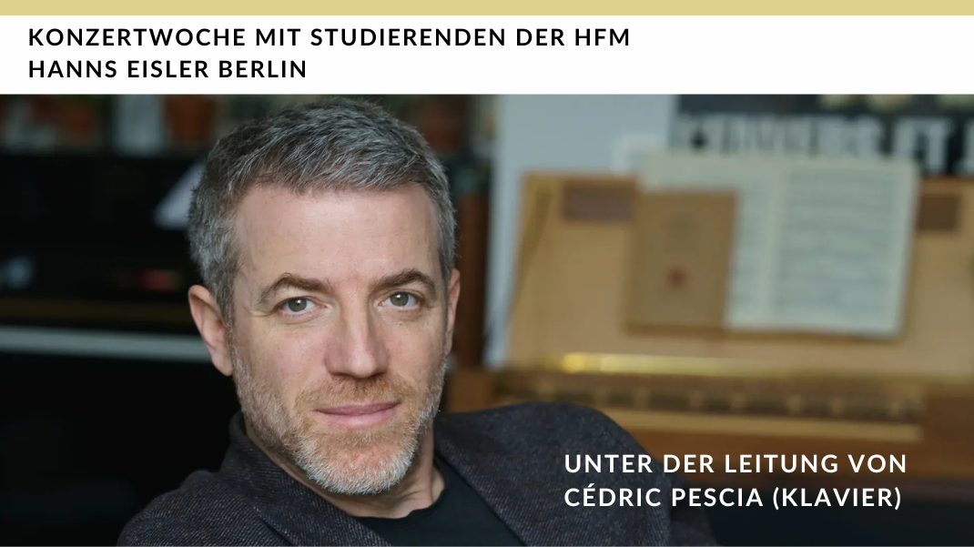 Musethica-Konzerte mit Pianist Cédric Pescia: Eintritt frei
