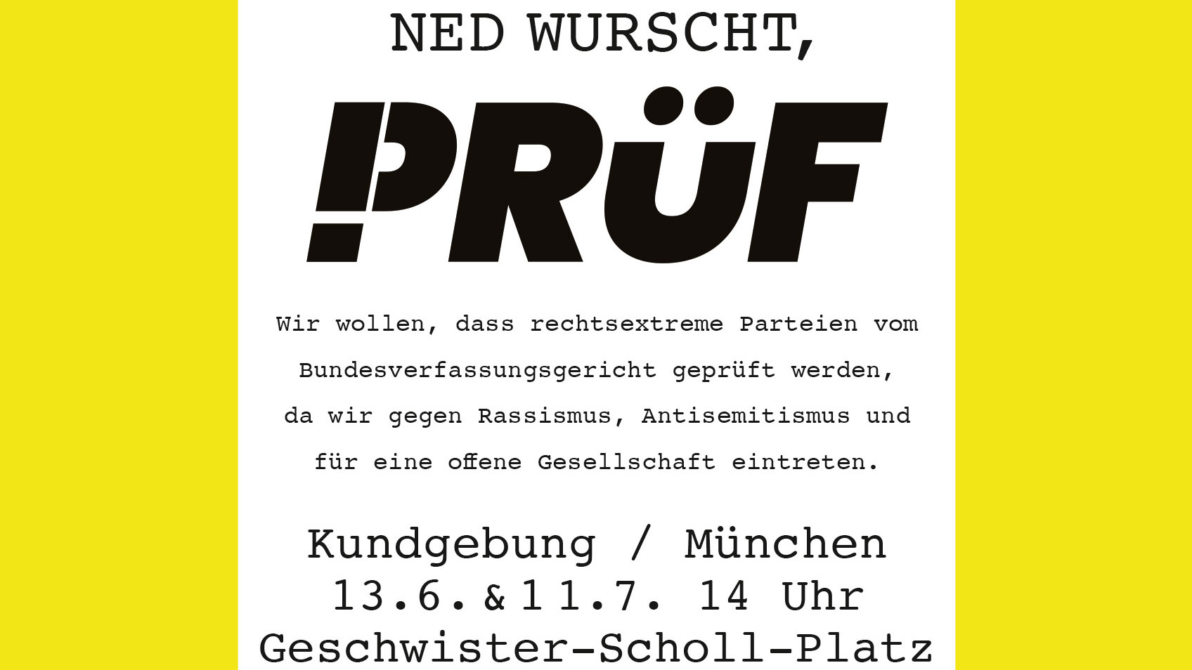 PRÜF! Kundgebung