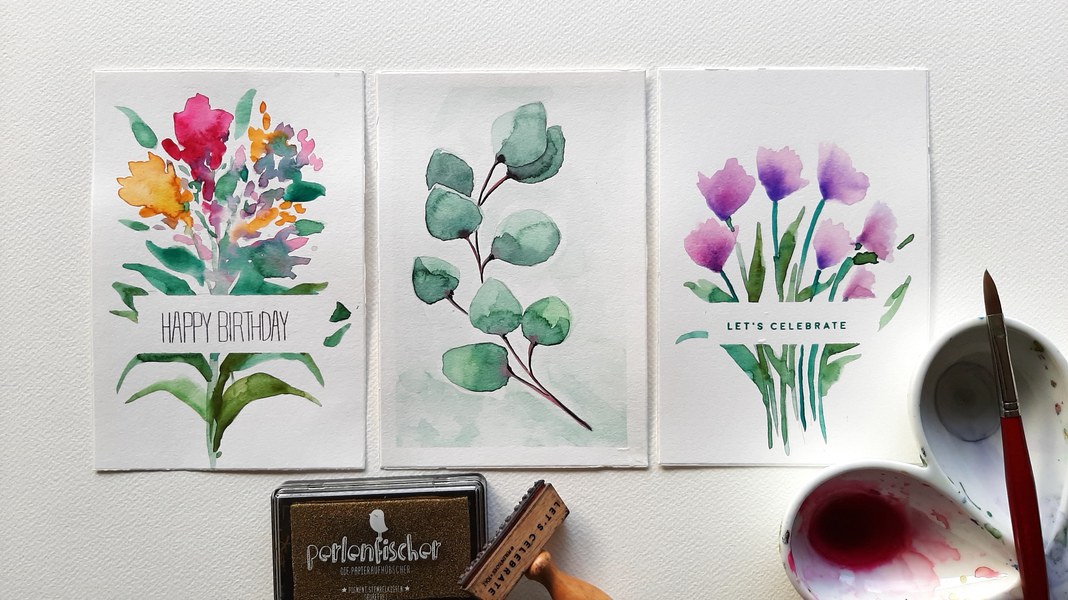 Aquarellkurs Grußkarten gestalten