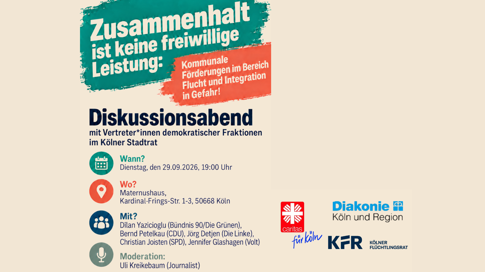 Zusammenhalt ist keine freiwillig Leistung !