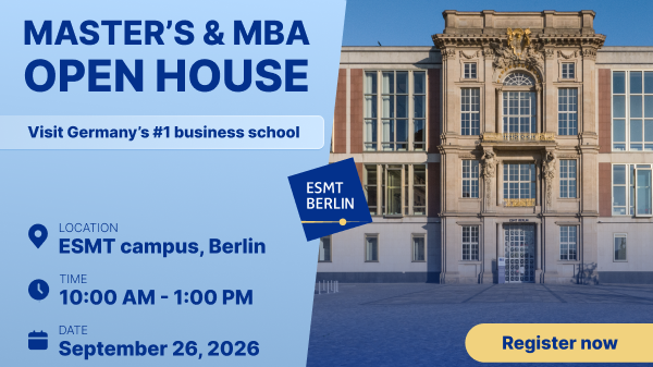MSc & MBA Open House @ ESMT Berlin