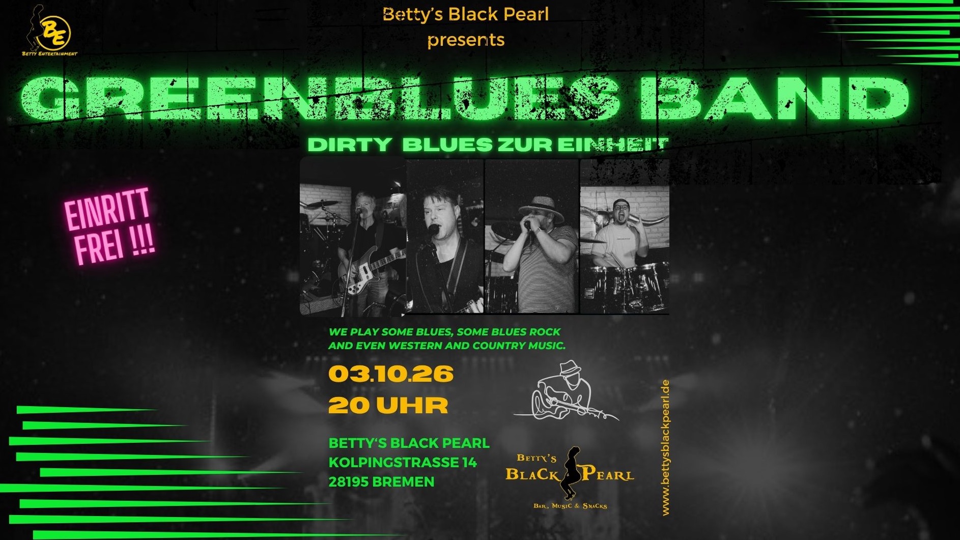 GREEN BLUES BAND - Dirty Blues zur Einheit