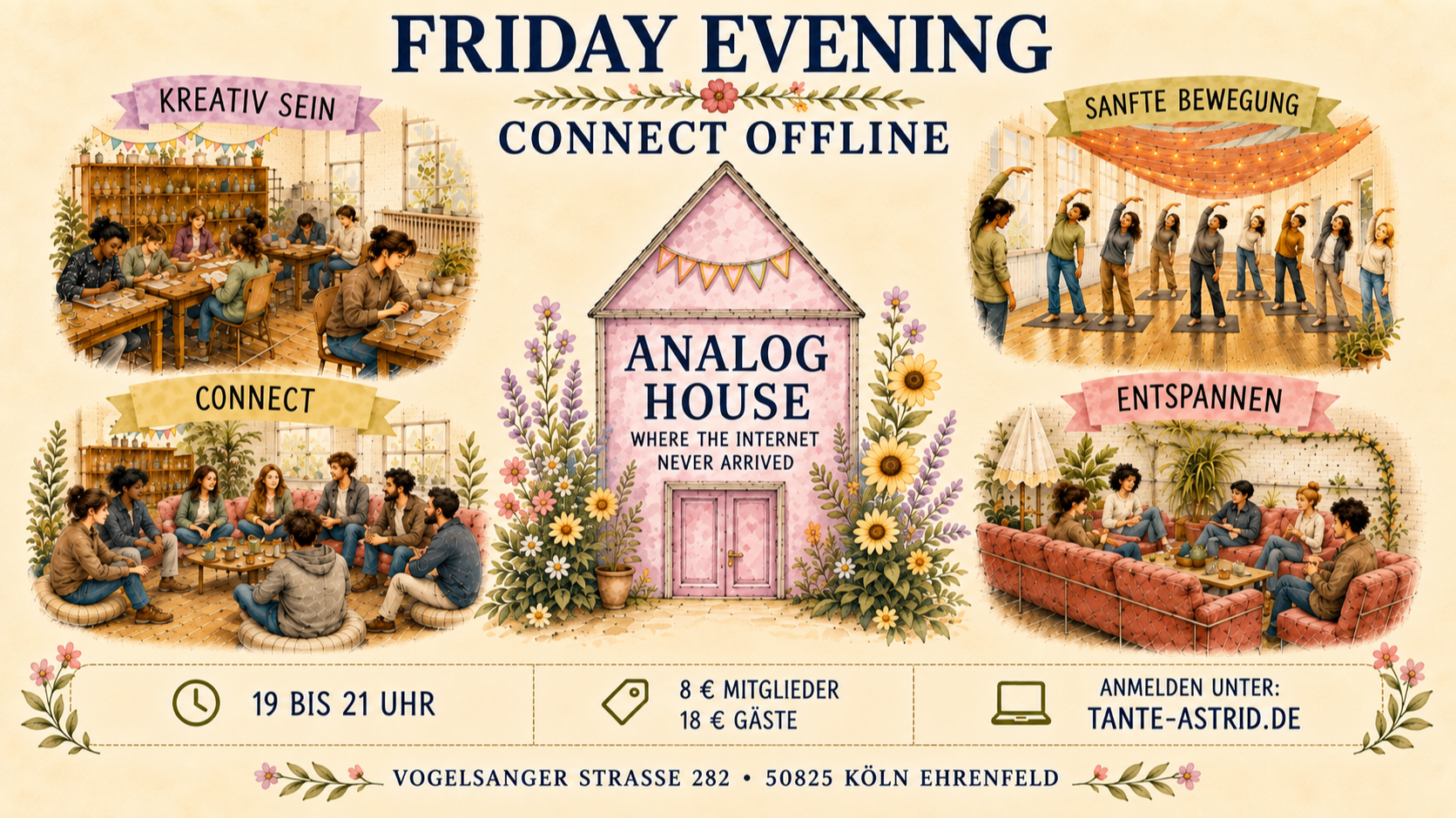 Offline sein inkl. Kreativzeit  - Treffen im Analog House
