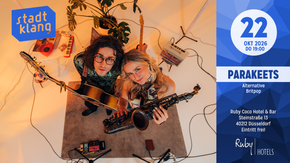 «stadtklang» mit PARAKEETS | Live @ Ruby Coco Hotel & Bar