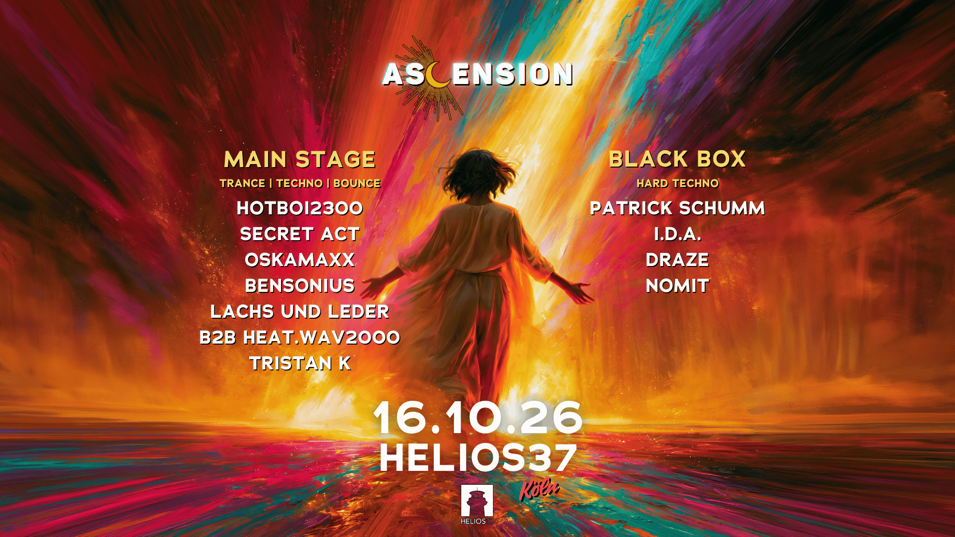 Ascension w/ Hotboi2300, Oskamaxx, Secret Act, Patrick Schumm & more at Helios37