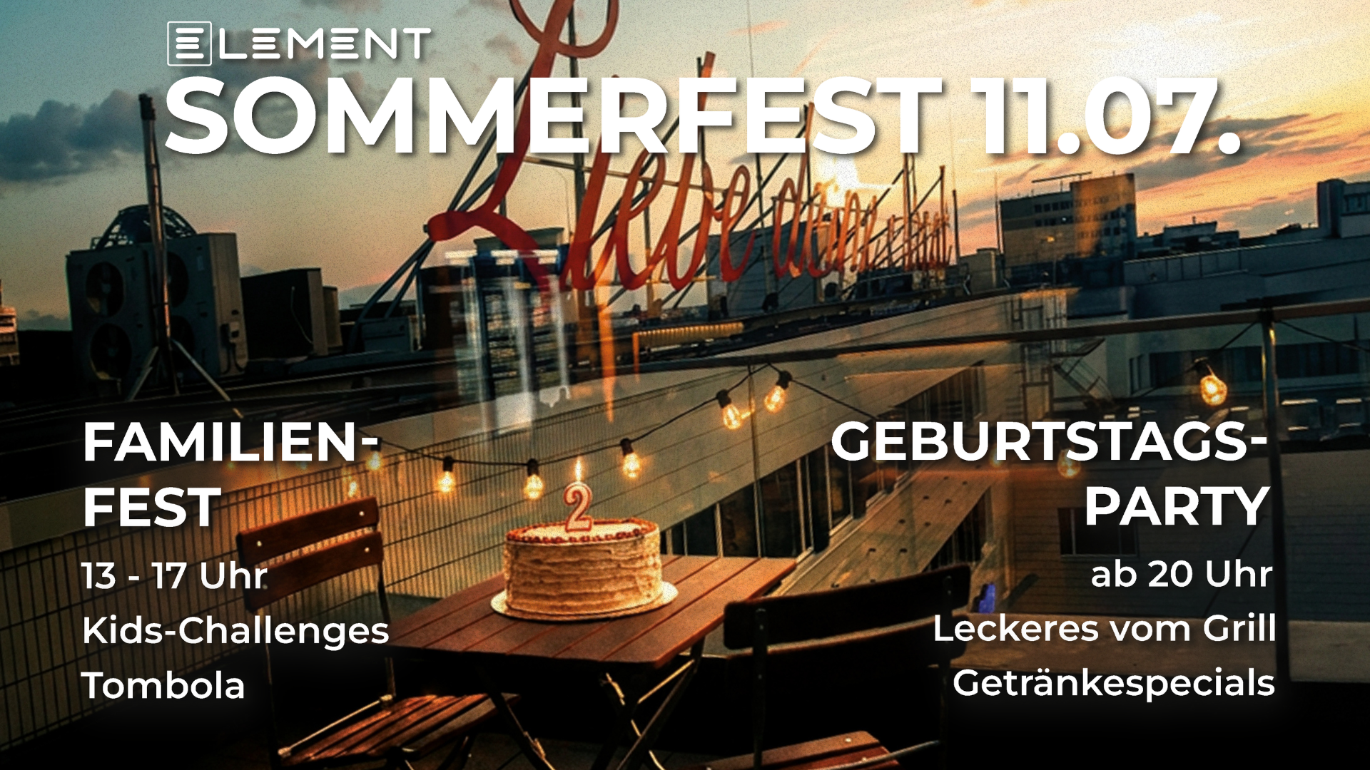 Sommerfest im ELEMENT Boulders Köln City