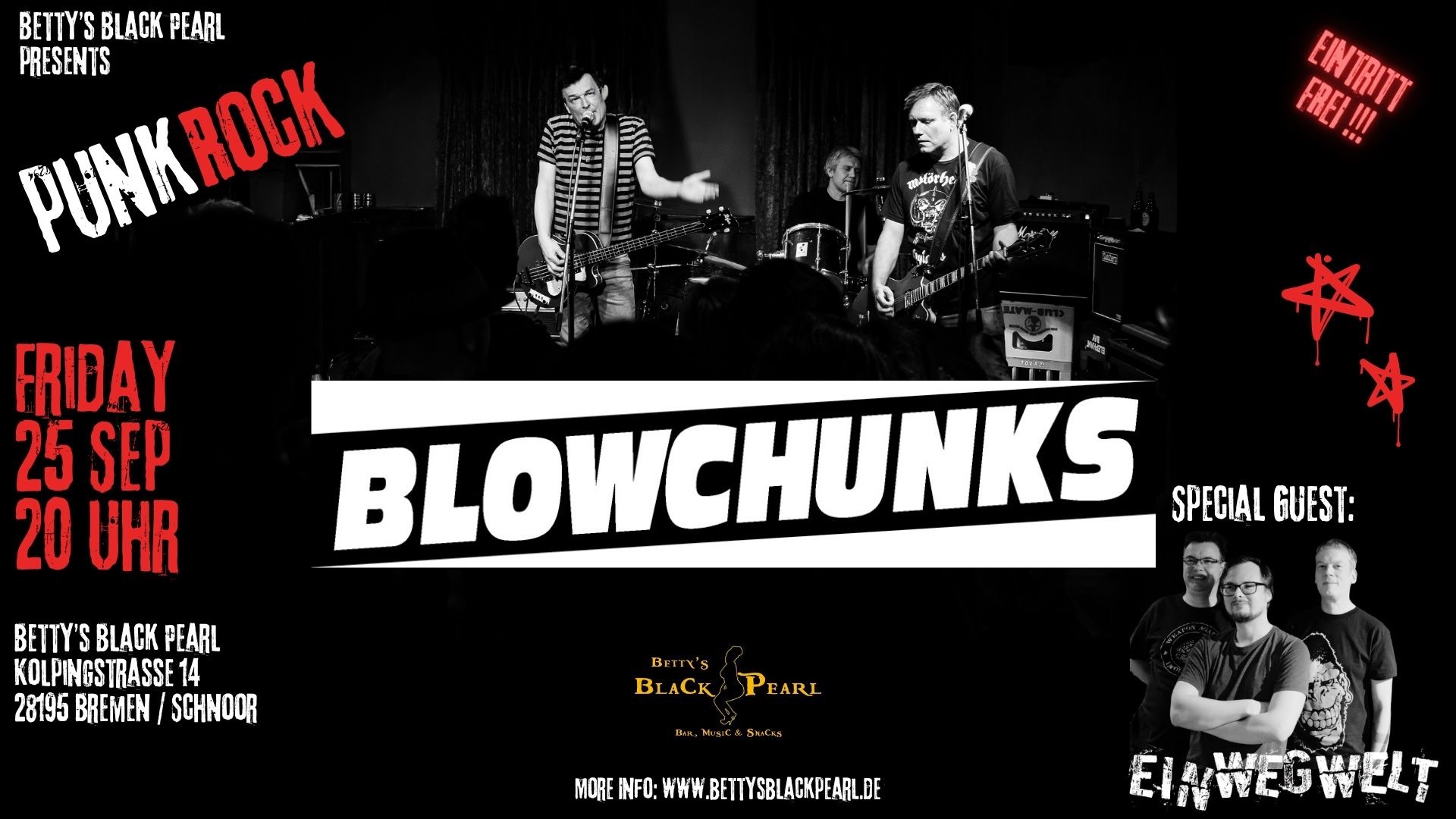 THE BLOWCHUNKS - Punkrock / Support: Einwegwelt
