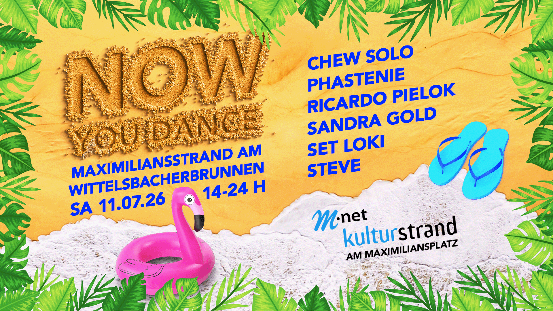 NOW YOU DANCE am Strand