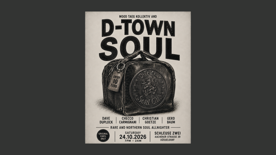Northern Soul Night w/ Checco Carmignani, Dave Duplock, Christian Goetze, Gerd Baum
