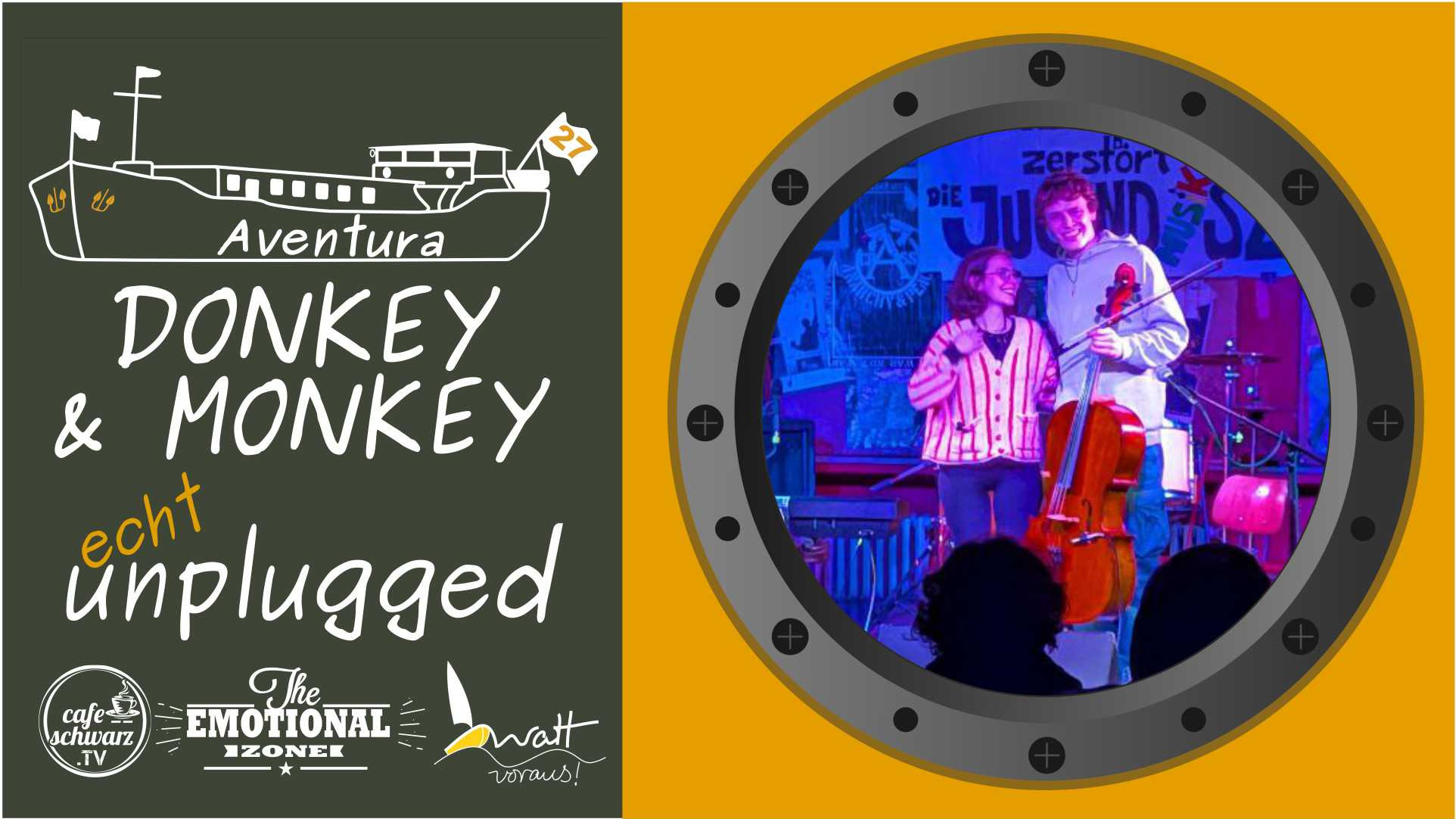 Aventura echt UNPLUGGED mit DONKEY & MONKEY