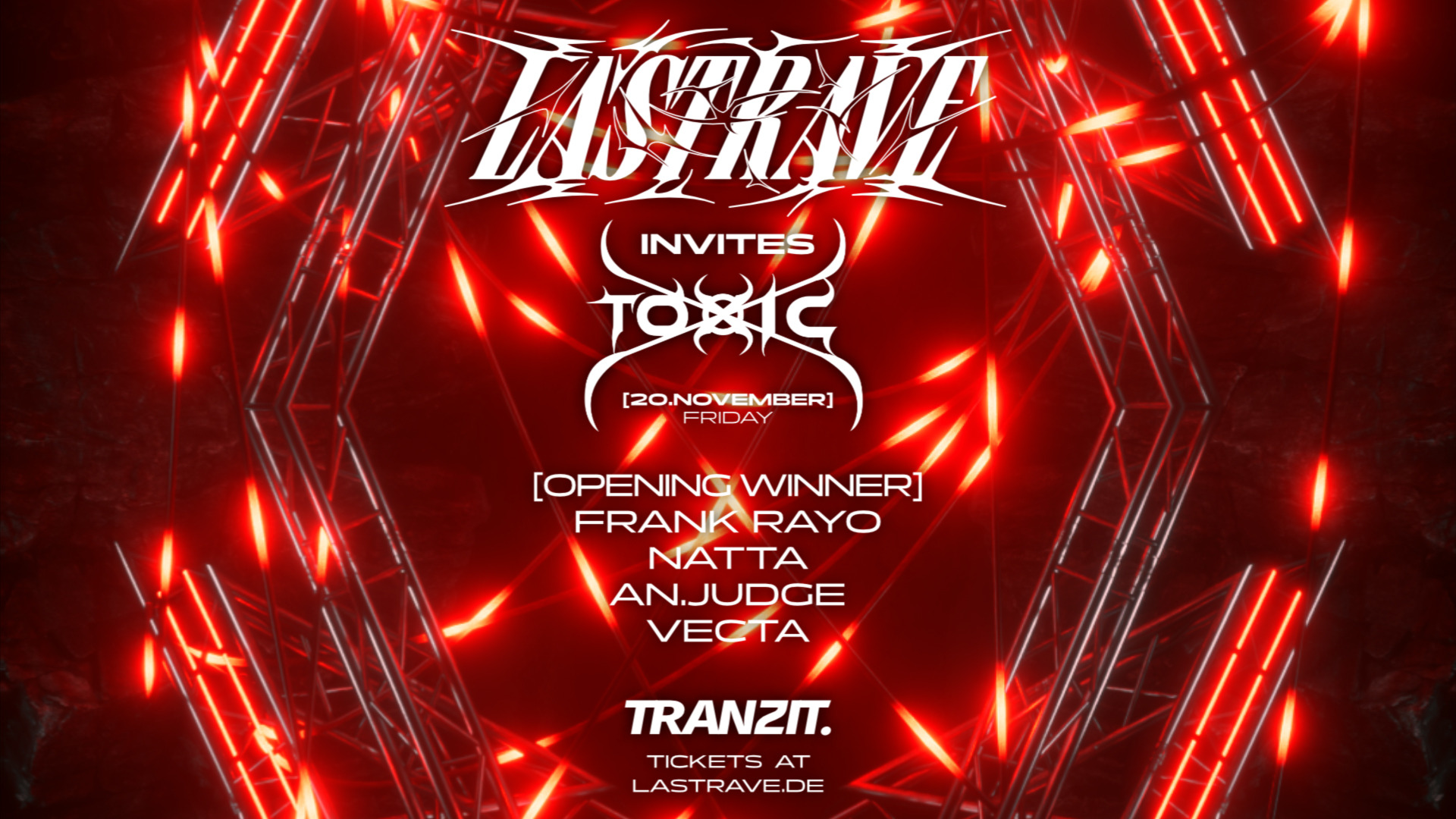 Flyer: LAST/RAVE INVITES TOXIC