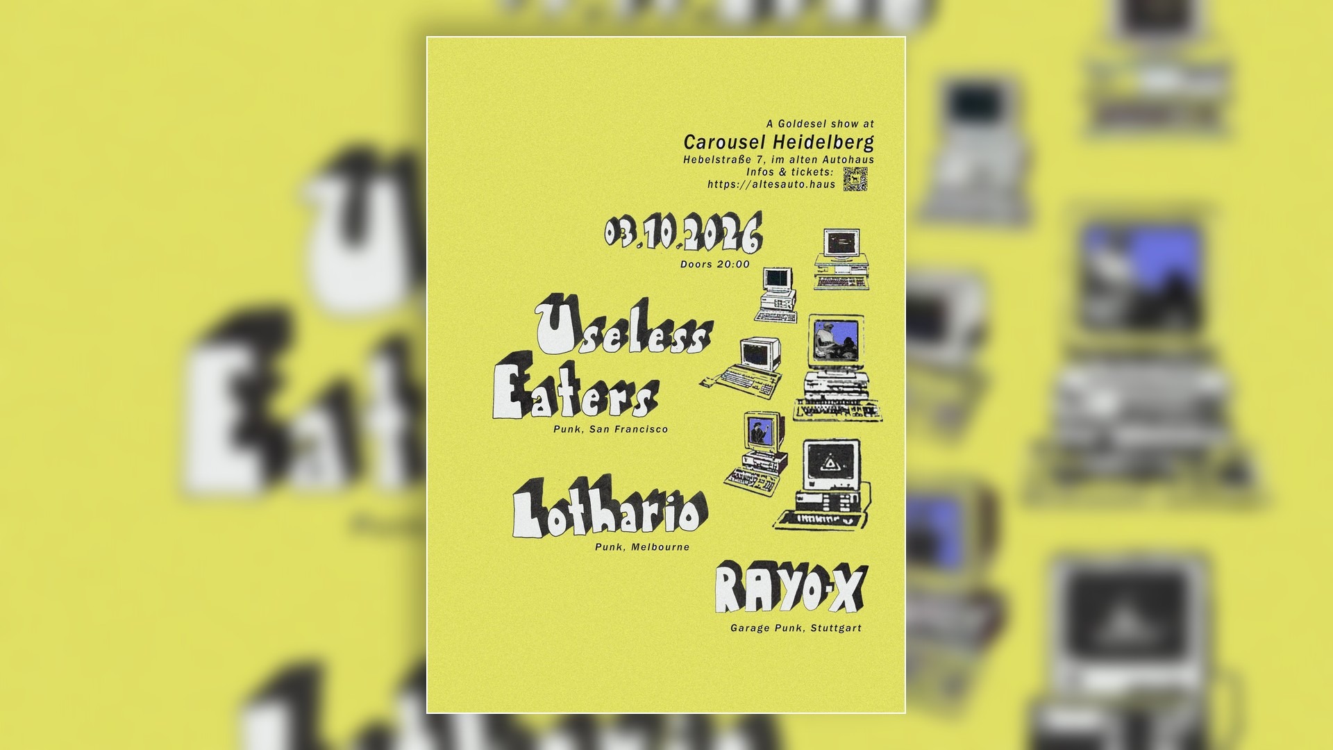 Useless Eaters (Punk), Lothario (Punk) und RAYO-X (Garage Punk)