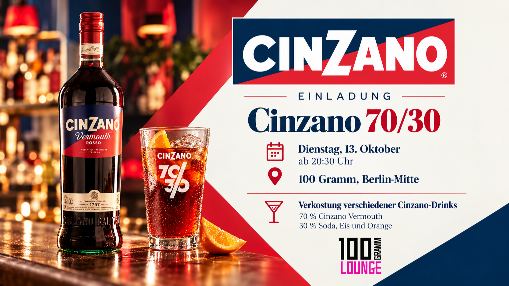 🇮🇹 Cinzano 70/30 Night 🇮🇹