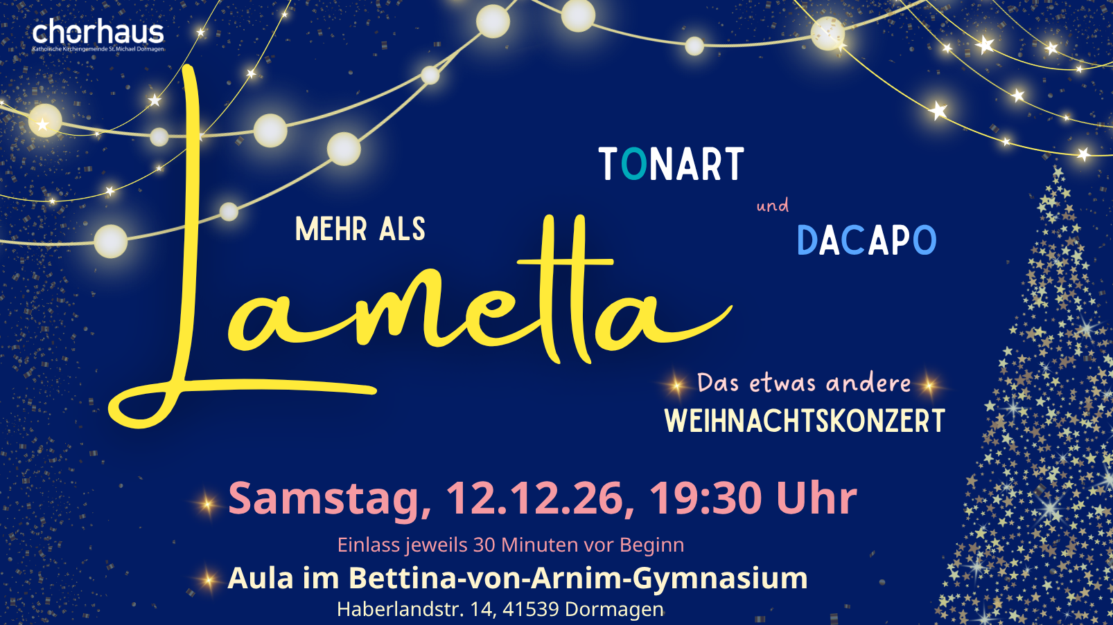 Mehr als Lametta- das etwas andere Weihnachtskonzert