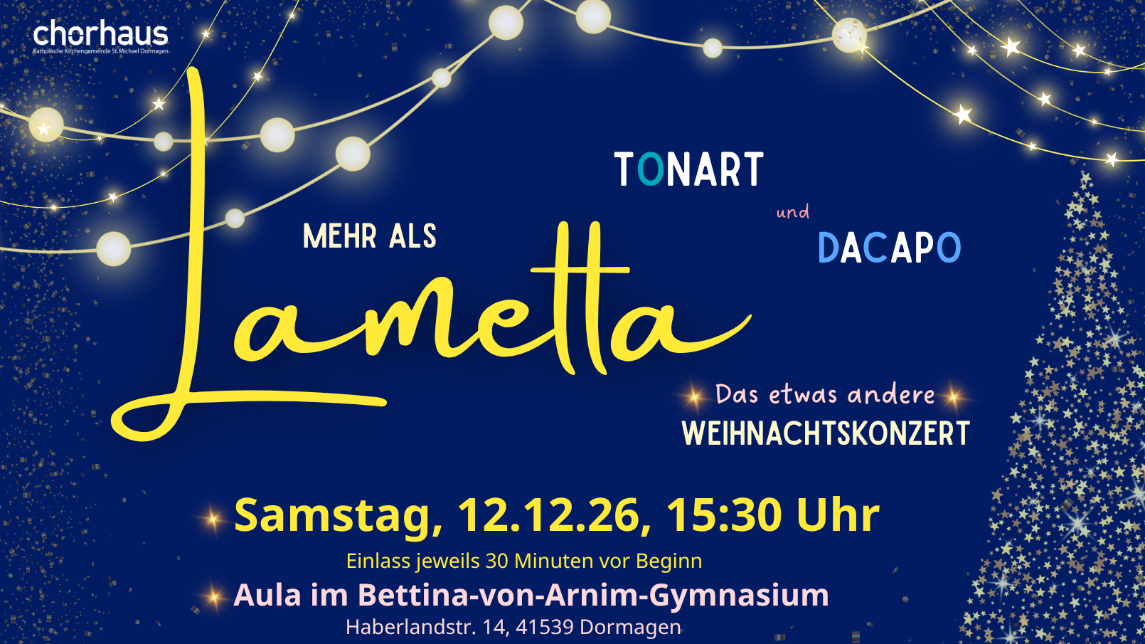 Mehr als Lametta - das etwas andere Weihnachtskonzert
