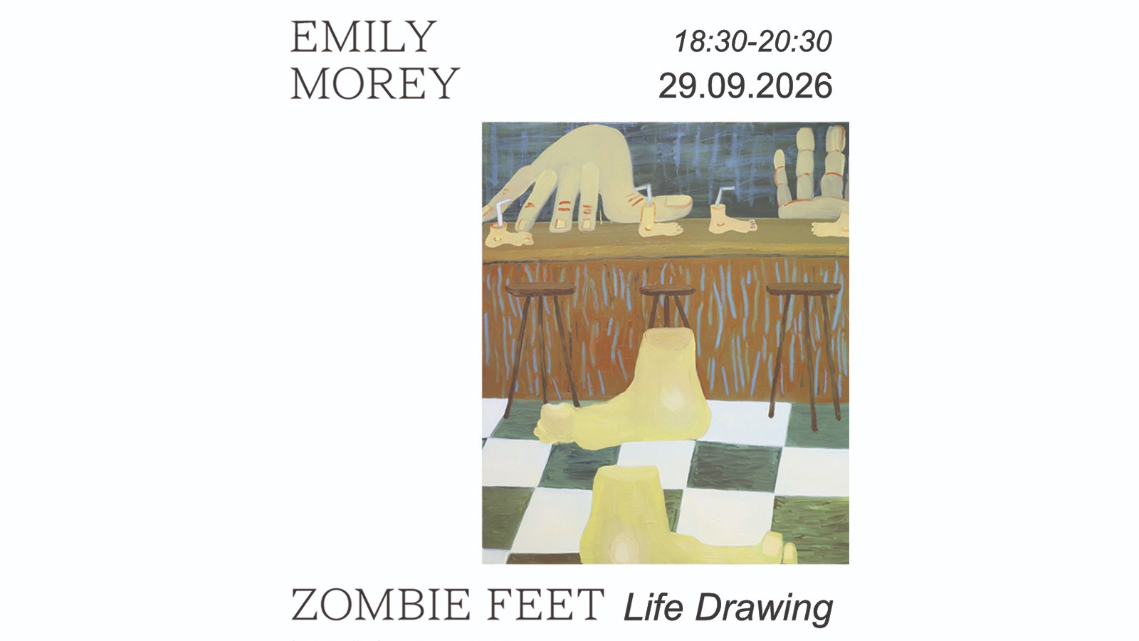 Life drawing session at the gallery with a live model