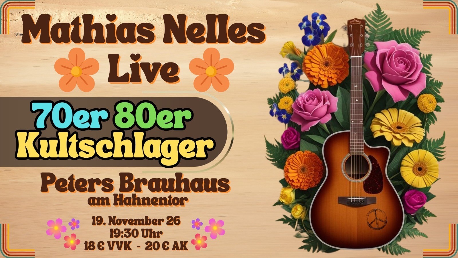 Mathias Nelles Live, Kultschlager der 70er und 80er